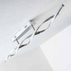 Paul Neuhaus Leuchten Paul Neuhaus POLINA Deckenleuchte LED Edelstahl, 2-flammig -Bürolampen Verkäufe paul neuhaus polina deckenleuchte 9143 55 18