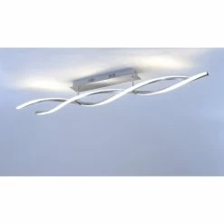 Paul Neuhaus Leuchten Paul Neuhaus Polina Deckenleuchte LED Edelstahl, 2-flammig -Bürolampen Verkäufe paul neuhaus polina deckenleuchte 9143 552 4