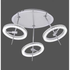 Paul Neuhaus Q-Serie Paul Neuhaus Q-AMY Deckenleuchte LED Edelstahl, 6-flammig, Fernbedienung -Bürolampen Verkäufe paul neuhaus q amy deckenleuchte 6891 55 6