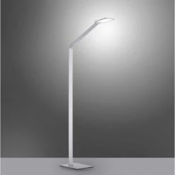 Paul Neuhaus Q-Serie Paul Neuhaus Q-HANNES Stehleuchte LED Silber, 1-flammig, Fernbedienung -Bürolampen Verkäufe paul neuhaus q hannes stehleuchte 487 95 6