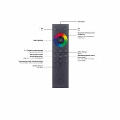 Paul Neuhaus Q-Serie Paul Neuhaus Q-VITO Deckenleuchte LED Anthrazit, 1-flammig, Fernbedienung -Bürolampen Verkäufe paul neuhaus q vito deckenleuchte 8418 13 3