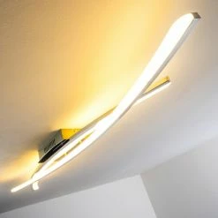 Hofstein Perano Deckenleuchte LED Chrom, 1-flammig -Bürolampen Verkäufe perano deckenleuchte h167428 18