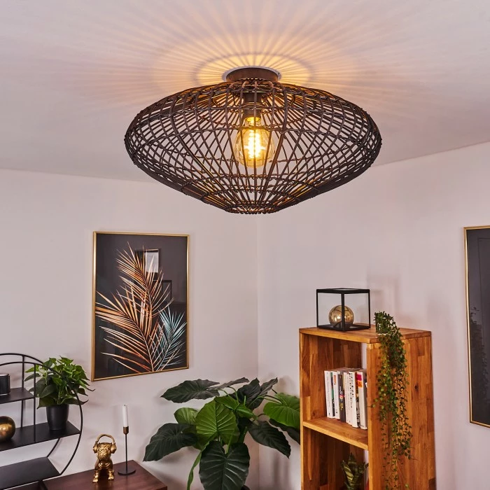 Hofstein Peretola Deckenleuchte Schwarz, 1-flammig 1 Hofstein Peretola Deckenleuchte Schwarz, 1-flammig