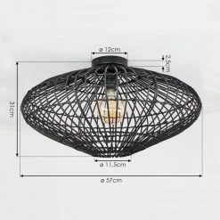 Hofstein Peretola Deckenleuchte Schwarz, 1-flammig 15 Hofstein Peretola Deckenleuchte Schwarz, 1-flammig -Bürolampen Verkäufe peretola deckenleuchte h3433416 3