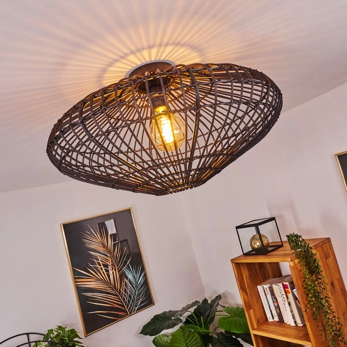 Hofstein Peretola Deckenleuchte Schwarz, 1-flammig 9 Hofstein Peretola Deckenleuchte Schwarz, 1-flammig – Bild 9