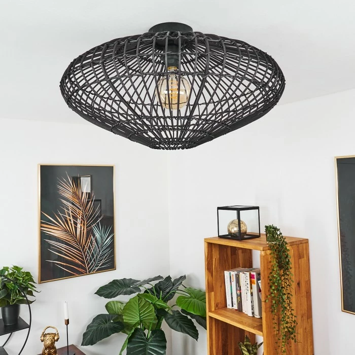 Hofstein Peretola Deckenleuchte Schwarz, 1-flammig 10 Hofstein Peretola Deckenleuchte Schwarz, 1-flammig – Bild 10