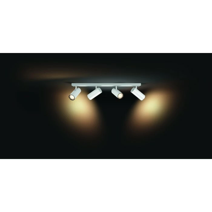 Philips Leuchten Philips Hue Ambiance White Burato Deckenspot Basis-Set Weiß, 4-flammig, Fernbedienung 3 Philips Leuchten Philips Hue Ambiance White Burato Deckenspot Basis-Set Weiß, 4-flammig, Fernbedienung – Bild 3
