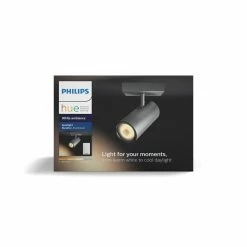 Philips Leuchten Philips Hue Ambiance White Buratto Deckenspot Basis-Set Silber, 1-flammig, Fernbedienung -Bürolampen Verkäufe philips hue ambiance white buratto deckenspot basis set 8718696164037 8