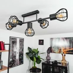 Hofstein Pila Deckenleuchte Schwarz, 5-flammig 23 Hofstein Pila Deckenleuchte Schwarz, 5-flammig -Bürolampen Verkäufe pila deckenleuchte h3410349 11