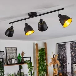 Hofstein Pistrino Deckenleuchte Chrom, Schwarz, 4-flammig -Bürolampen Verkäufe pistrino deckenleuchte h3017609 6