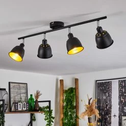 Hofstein Pistrino Deckenleuchte Chrom, Schwarz, 4-flammig -Bürolampen Verkäufe pistrino deckenleuchte h3017609 8