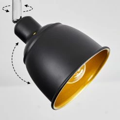 Hofstein Pistrino Deckenleuchte Chrom, Schwarz, 2-flammig -Bürolampen Verkäufe pistrino deckenleuchte h3017869 2