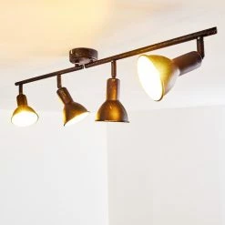 Hofstein Polmak Deckenleuchte Schwarz-Gold, 4-flammig -Bürolampen Verkäufe polmak deckenleuchte h3092378 do1 2