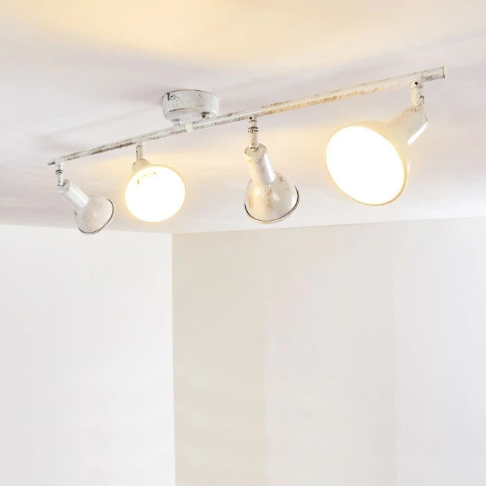 Hofstein Polmak Deckenleuchte Weiß, Gold, 4-flammig 12 Hofstein Polmak Deckenleuchte Weiß, Gold, 4-flammig – Bild 12