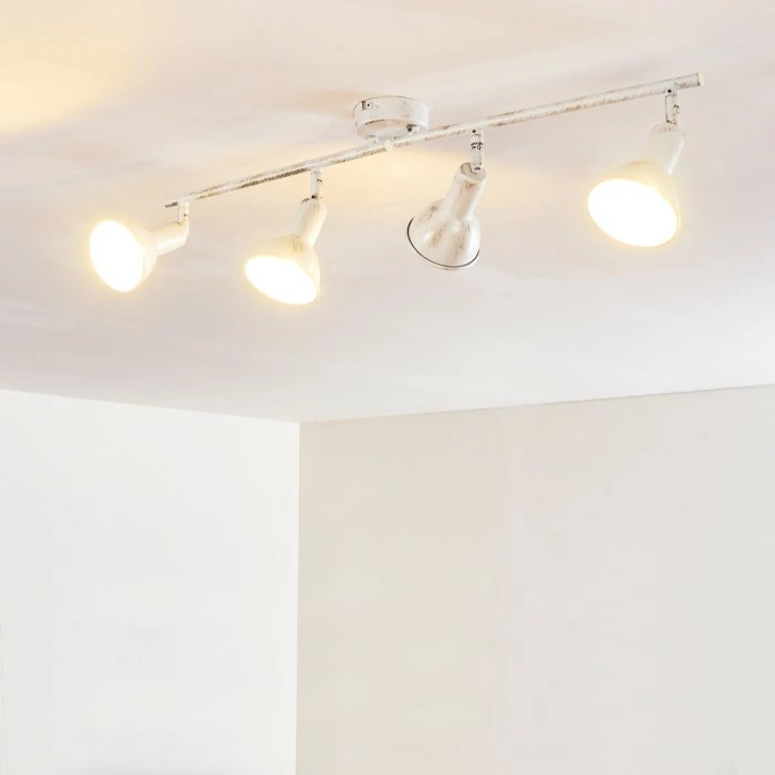 Hofstein Polmak Deckenleuchte Weiß, Gold, 4-flammig 17 Hofstein Polmak Deckenleuchte Weiß, Gold, 4-flammig – Bild 17