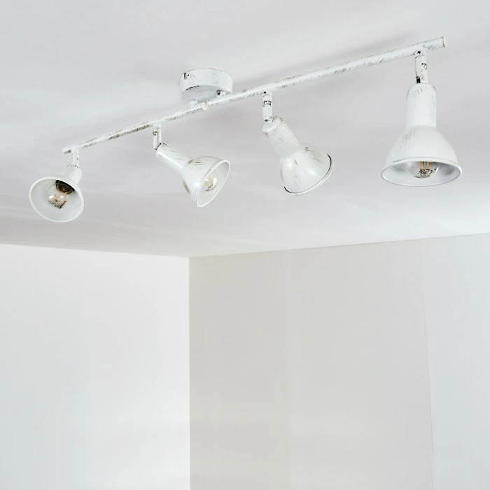 Hofstein Polmak Deckenleuchte Weiß, Gold, 4-flammig 18 Hofstein Polmak Deckenleuchte Weiß, Gold, 4-flammig – Bild 18