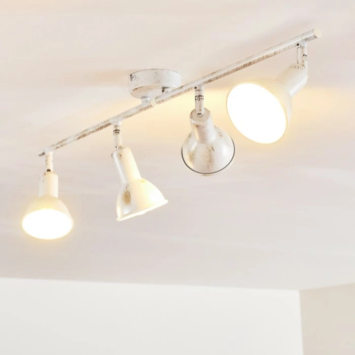 Hofstein Polmak Deckenleuchte Weiß, Gold, 4-flammig 19 Hofstein Polmak Deckenleuchte Weiß, Gold, 4-flammig – Bild 19