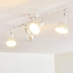 Hofstein Polmak Deckenleuchte Weiß, Gold, 4-flammig 26 Hofstein Polmak Deckenleuchte Weiß, Gold, 4-flammig -Bürolampen Verkäufe polmak deckenleuchte h3092583 do1 4