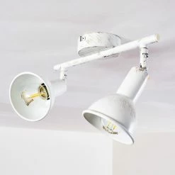 Hofstein Polmak Deckenspot Weiß, Gold, 2-flammig -Bürolampen Verkäufe polmak deckenspot h3092330 do1 17