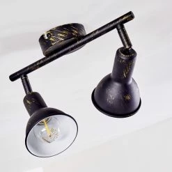 Hofstein Polmak Deckenspot Schwarz-Gold, 2-flammig 30 Hofstein Polmak Deckenspot Schwarz-Gold, 2-flammig -Bürolampen Verkäufe polmak deckenspot h3092354 do1 10