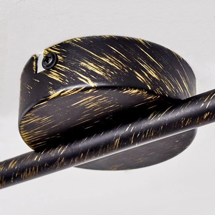 Hofstein Polmak Deckenspot Schwarz-Gold, 2-flammig 19 Hofstein Polmak Deckenspot Schwarz-Gold, 2-flammig – Bild 19