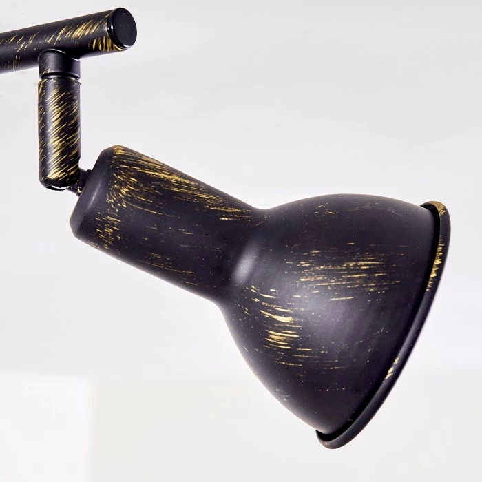 Hofstein Polmak Deckenspot Schwarz-Gold, 2-flammig 10 Hofstein Polmak Deckenspot Schwarz-Gold, 2-flammig – Bild 10