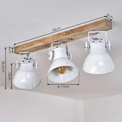 Hofstein Porcia Deckenleuchte Holz dunkel, 3-flammig -Bürolampen Verkäufe porcia deckenleuchte h3451137 3