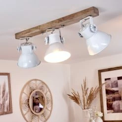 Hofstein Porcia Deckenleuchte Holz dunkel, 3-flammig -Bürolampen Verkäufe porcia deckenleuchte h3451137 6