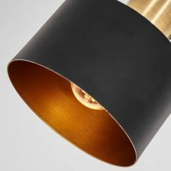 Hofstein Pretoria Stehleuchte Schwarz, Altmessing, 5-flammig -Bürolampen Verkäufe pretoria stehleuchte h3443507 2