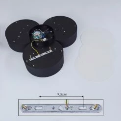 Hofstein Purus Deckenleuchte LED Schwarz, 1-flammig -Bürolampen Verkäufe purus deckenleuchte h3437421 4