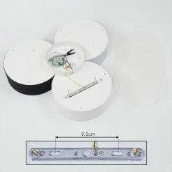 Hofstein Purus Deckenleuchte LED Schwarz, 1-flammig -Bürolampen Verkäufe purus deckenleuchte h3437445 4