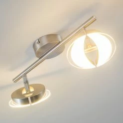 Hofstein Puslinch Deckenspot LED Nickel-Matt, 4-flammig -Bürolampen Verkäufe puslinch deckenspot h3009864 8