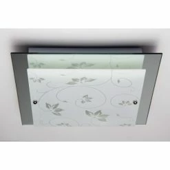 Hofstein Rabat Deckenleuchte Transparent, Klar, 2-flammig -Bürolampen Verkäufe rabat deckenleuchte h03 10