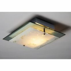 Hofstein Rabat Deckenleuchte Transparent, Klar, 2-flammig -Bürolampen Verkäufe rabat deckenleuchte h03 12