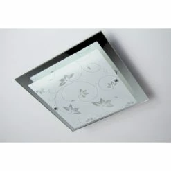 Hofstein Rabat Deckenleuchte Transparent, Klar, 2-flammig -Bürolampen Verkäufe rabat deckenleuchte h03 2