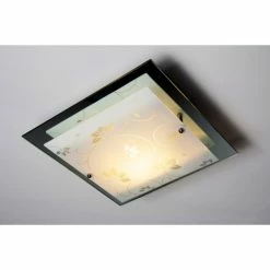 Hofstein Rabat Deckenleuchte Transparent, Klar, 2-flammig -Bürolampen Verkäufe rabat deckenleuchte h03 6