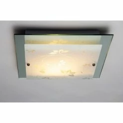 Hofstein Rabat Deckenleuchte Transparent, Klar, 2-flammig -Bürolampen Verkäufe rabat deckenleuchte h03 8