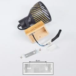 Hofstein Racolo Deckenleuchte Holz dunkel, 1-flammig -Bürolampen Verkäufe racolo deckenleuchte h3434956 4