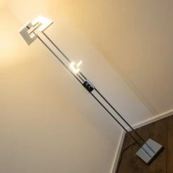 Reality Avignon Deckenfluter LED Chrom, 2-flammig -Bürolampen Verkäufe reality avignon deckenfluter r42782106 5