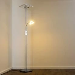 Reality Avignon Deckenfluter LED Chrom, 2-flammig -Bürolampen Verkäufe reality avignon deckenfluter r42782106 9