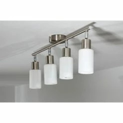 Reality MARS Deckenspot Edelstahl, Weiß, 4-flammig -Bürolampen Verkäufe reality mars deckenspot r80014007 8