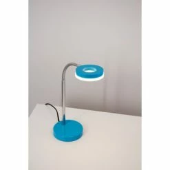 Reality RENNES Schreibtischleuchte LED Blau, Chrom, 1-flammig 12 Reality RENNES Schreibtischleuchte LED Blau, Chrom, 1-flammig -Bürolampen Verkäufe reality rennes schreibtischleuchte r52411112 4