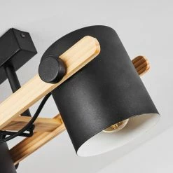 Hofstein Rebbenas Deckenleuchte Schwarz, Naturfarben, 4-flammig -Bürolampen Verkäufe rebbenas deckenleuchte h3442531 5