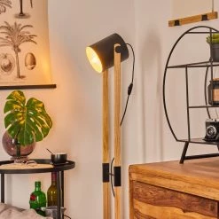 Hofstein Rebbenas Stehleuchte Schwarz, Braun, 1-flammig -Bürolampen Verkäufe rebbenas stehleuchte h3443880 8