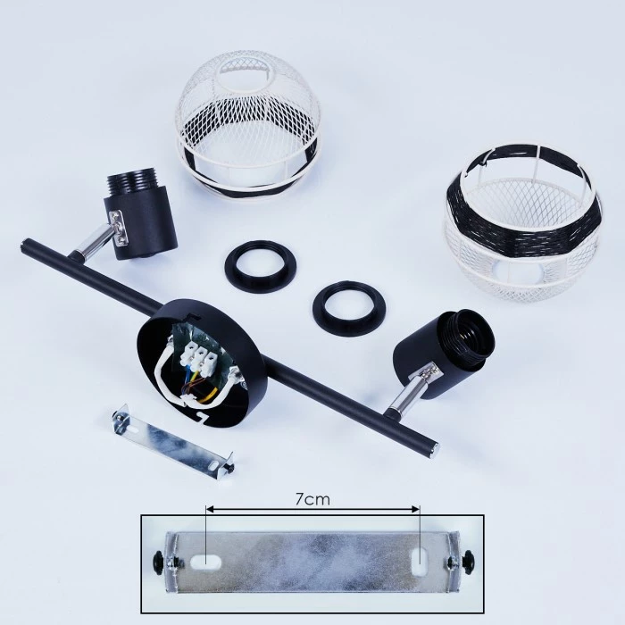 Hofstein Revsbotn Deckenleuchte Chrom, Schwarz, 2-flammig 5 Hofstein Revsbotn Deckenleuchte Chrom, Schwarz, 2-flammig – Bild 5