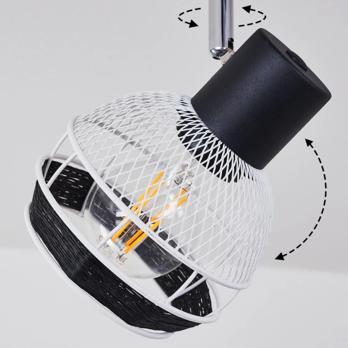 Hofstein Revsbotn Deckenleuchte Chrom, Schwarz, 2-flammig 6 Hofstein Revsbotn Deckenleuchte Chrom, Schwarz, 2-flammig – Bild 6