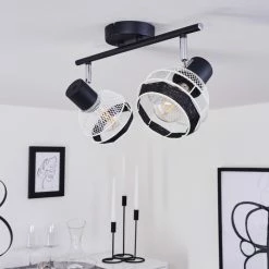 Hofstein Revsbotn Deckenleuchte Chrom, Schwarz, 2-flammig 19 Hofstein Revsbotn Deckenleuchte Chrom, Schwarz, 2-flammig -Bürolampen Verkäufe revsbotn deckenleuchte h3434536 9