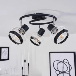 Hofstein Revsbotn Deckenleuchte Chrom, Schwarz, 3-flammig 11 Hofstein Revsbotn Deckenleuchte Chrom, Schwarz, 3-flammig -Bürolampen Verkäufe revsbotn deckenleuchte h3434550 1