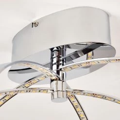 Hofstein Ringos Deckenleuchte LED Chrom, 1-flammig -Bürolampen Verkäufe ringos deckenleuchte h165691 do1 14