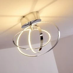 Hofstein Ringos Deckenleuchte LED Chrom, 1-flammig -Bürolampen Verkäufe ringos deckenleuchte h165691 do1 16